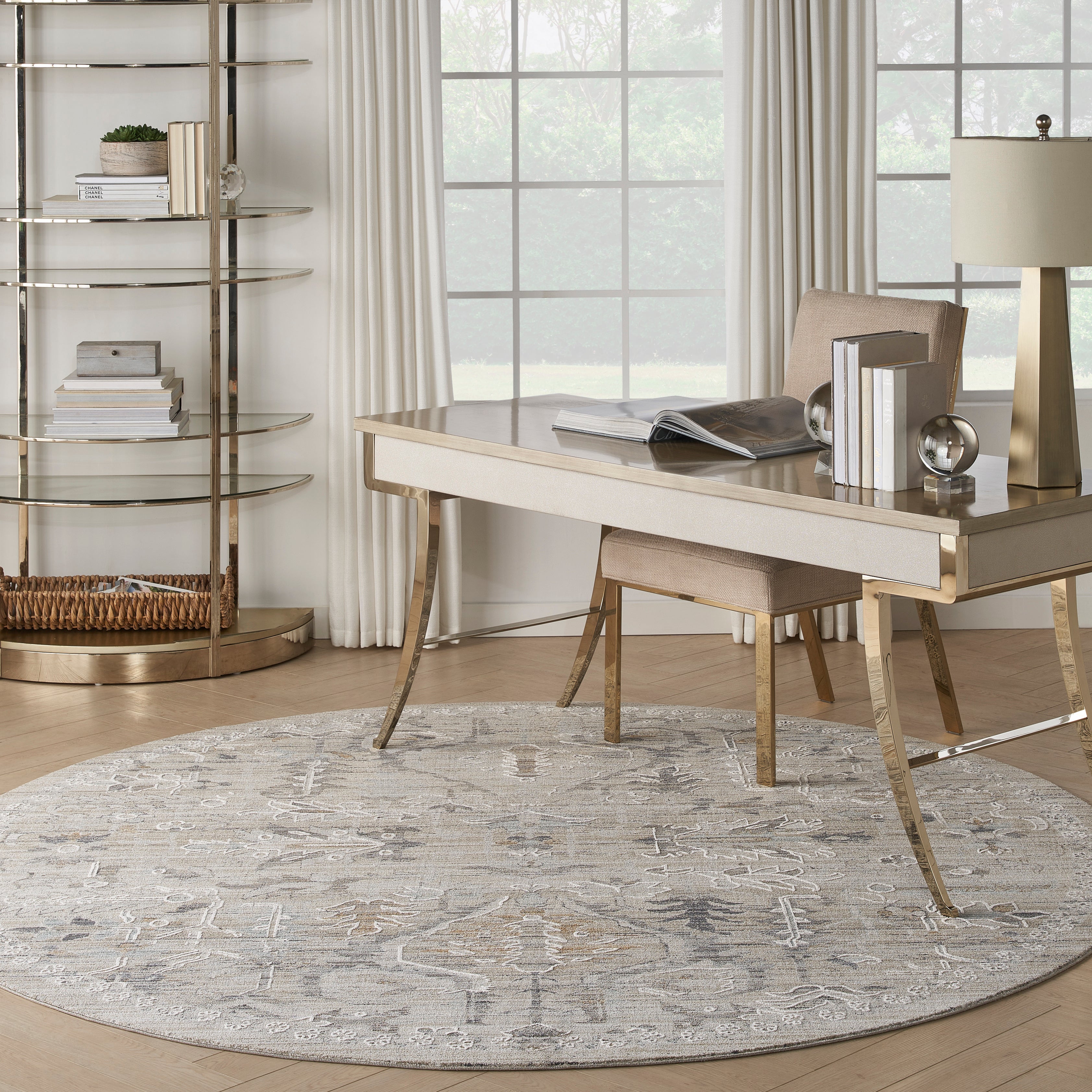 Nourison Lynx LNX02 Ivory Taupe Rug